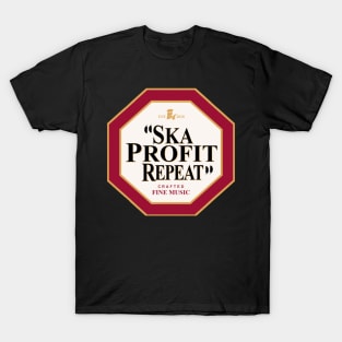 Ska Profit Repeat Beer Label T-Shirt